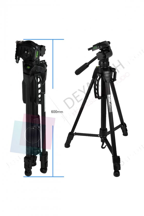 Weifeng 170cm Pro Plus 3570 Tripod Canon Nikon DSLR Cep Telefonu - 3