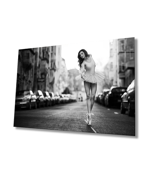 Balerin Dekoratif ve Modern Cam Tablo