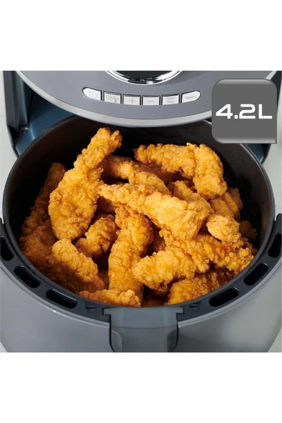 TEFAL Ultra Fry 4.2 L Fritöz Kömür Grisi - 4