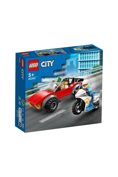 LEGO City Polis Motosikleti Araba Takibi 60392 - (59 Parça) - 3