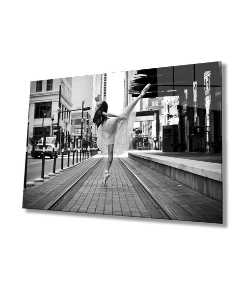 Balerin Dekoratif ve Modern Cam Tablo
