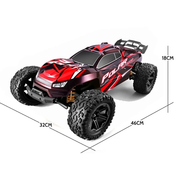 ELEKTRİKLİ RC 1:8 ÖLÇEK SERVO MOTOR SÜSPANSİYONLU ARAZİ ARACI SPOR ARAÇ 85 KM HIZ RC ARAÇ - 3