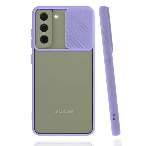 Galaxy S22 Plus Kılıf Lensi Sürgülü Kamera Koruyucu Kılıf - Resim 6