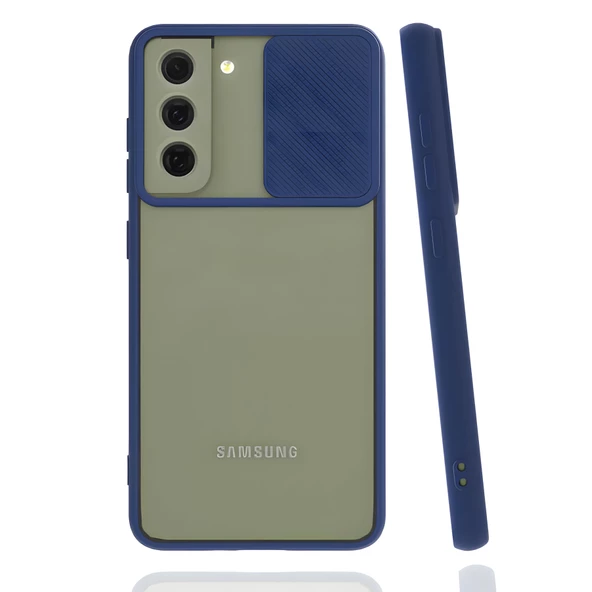 Galaxy S22 Plus Kılıf Lensi Sürgülü Kamera Koruyucu Kılıf - Resim 3