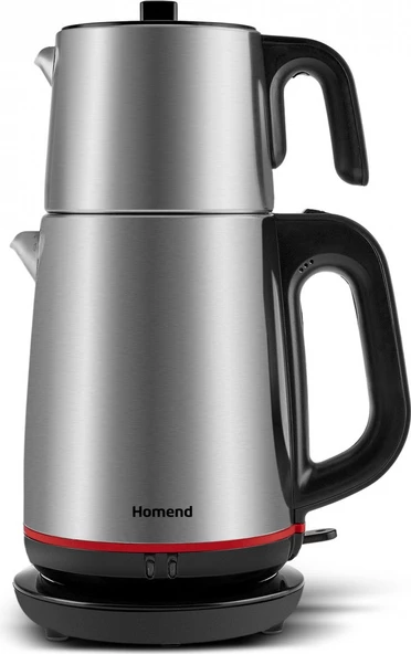 Homend Royaltea 1711h Inox Siyah Çay Makinesi