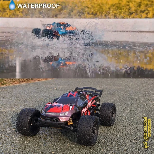 ELEKTRİKLİ RC 1:8 ÖLÇEK SERVO MOTOR SÜSPANSİYONLU ARAZİ ARACI SPOR ARAÇ 85 KM HIZ RC ARAÇ - 6