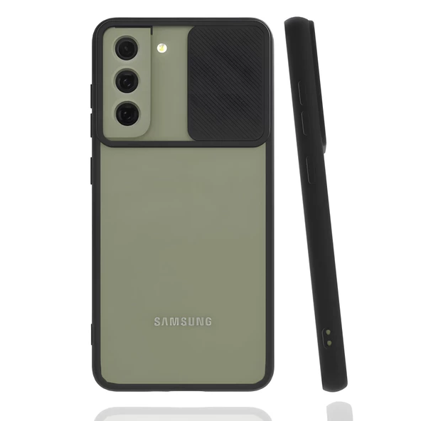 Galaxy S22 Plus Kılıf Lensi Sürgülü Kamera Koruyucu Kılıf - Resim 2