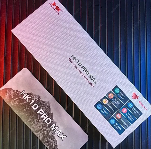 HK10 Pro Max Akıllı saat 2.02 inch AMOLED Ekran SİYAH KASA - 4