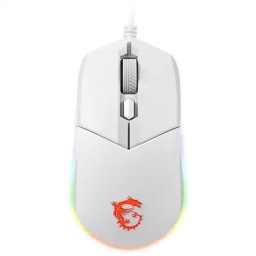 MSI Clutch GM11 Beyaz RGB Optik Kablolu Oyuncu Mouse