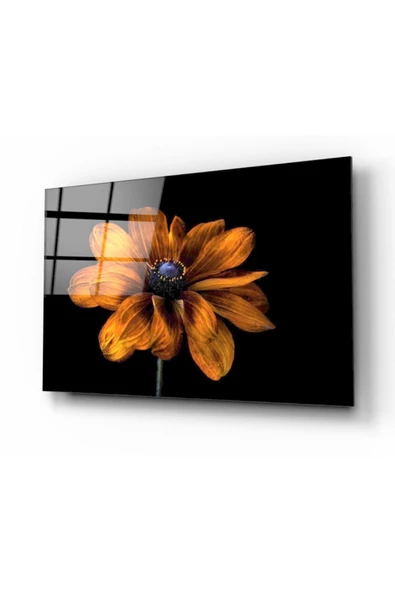 Çiçek Dekoratif ve Modern Cam Tablo