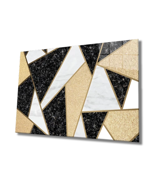 Geometrik Mimari Dekoratif ve Modern Cam Tablo ürün görseli