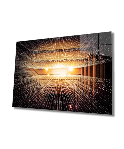 Geometrik Mimari Dekoratif ve Modern Cam Tablo ürün görseli