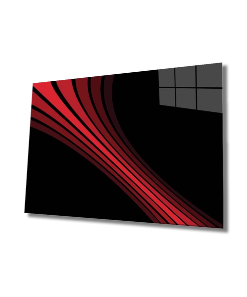 Geometrik Mimari Dekoratif ve Modern Cam Tablo