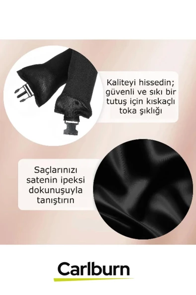 Özel Üretim Saçı Yıpratmaz Elektriklendirmez %100 Saf İpek Saten Bigudi Şekillendirme Sosis - 4