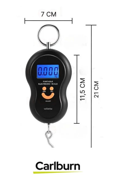 Premium Lcd Ekran Seyahat Bavul Ağırlık Tartı Dijital Çok Amaçlı Taşınabilir Bagaj Tartısı Max 50 Kg - 3