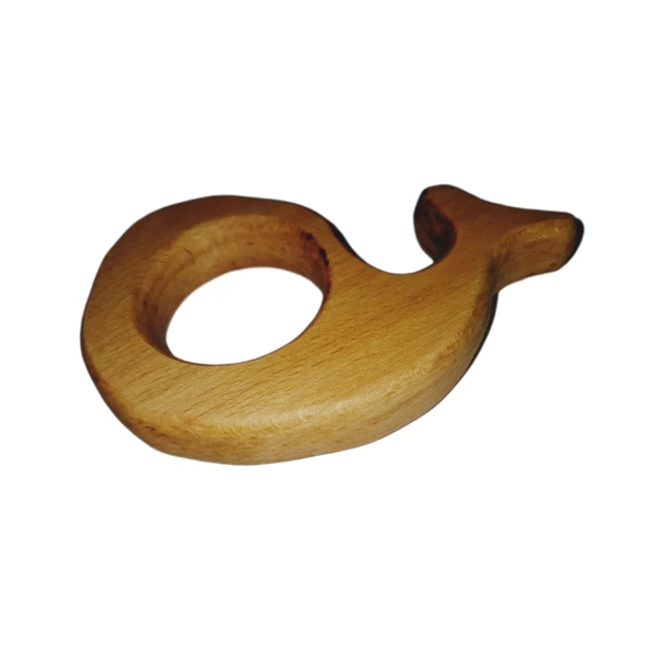 Diş Kaşıyıcı Balina Doğal Ahşap - 6