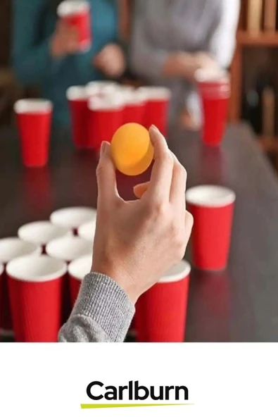 Özel Üretim Eğlenceli Özel Gün Beer Pong Renkli Büyük 12 Karton Bira Kupası 12 Toplu Oyun Bardağı - 3