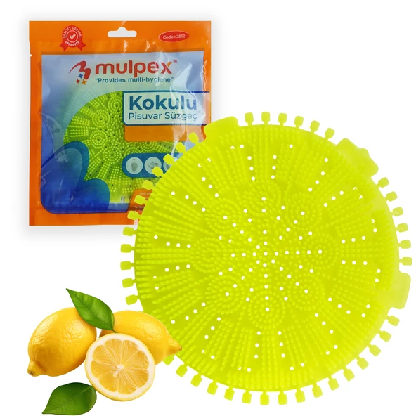 Mulpex Limon Kokulu Pisuvar Süzgeci - Pisuvar, Küvet ve Lavabolar İçin 15x15 cm