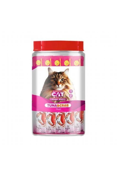 Eurogold Cat Ton Balıklı Ve Yengeçli Sıvı Kedi Ödülü 30 x 15 Gr