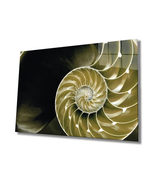 Soyut Geometrik Mimari Dekoratif ve Modern Cam Tablo