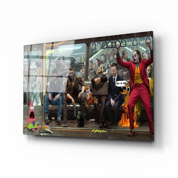Joker Dekoratif ve Modern Cam Tablo