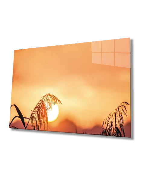 Gün Batımı Dekoratif ve Modern Cam Tablo   Sunset Table ürün görseli