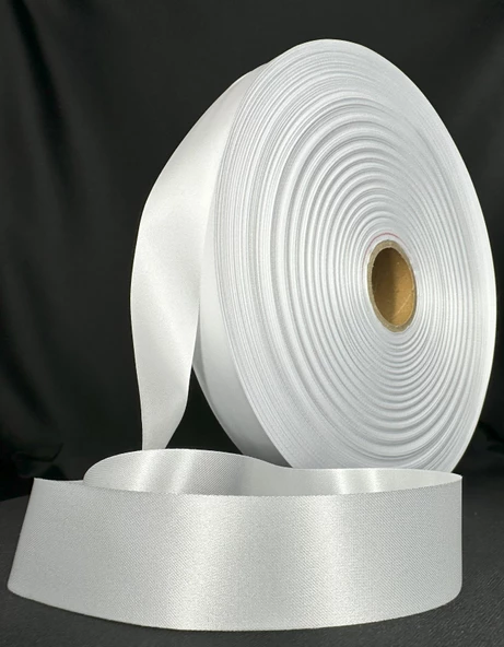2.5 CM Etiket Kumaşı 400 MT Saten Etiketlik Kumaş