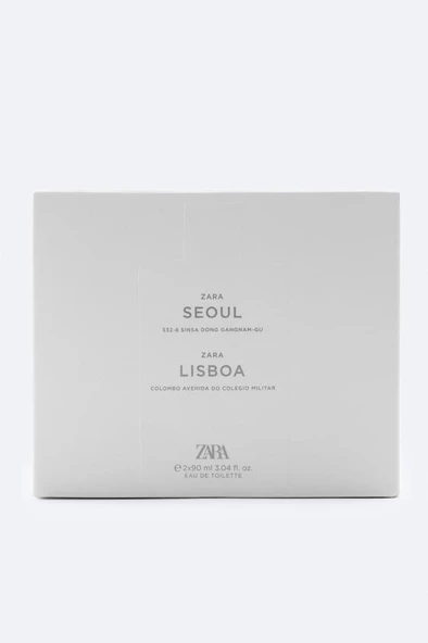 ZARA MAN SEOUL + ZARA MAN LISBOA EDT 2X 90 ML - 4