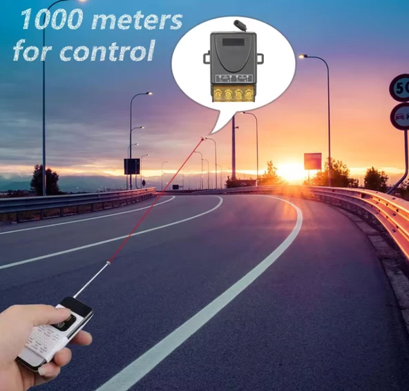 Garaj Kapısı Uzaktan Kumanda Röle Alıcısı 433 Mhz Radyo Frekanslı 220V 30A - 3