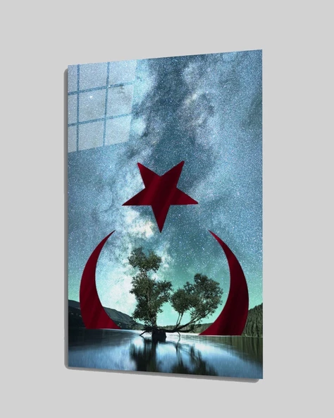 TürkBayrağı Dekoratif ve Modern Cam Tablo