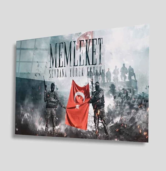 Türklük Dekoratif ve Modern Cam Tablo ürün görseli 1