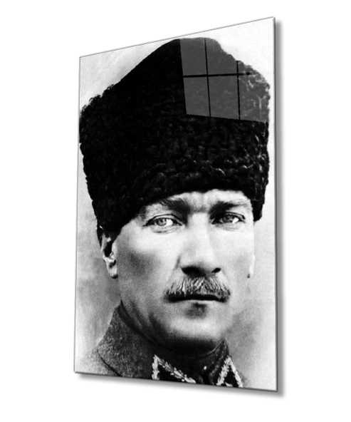 Atatürk Dekoratif ve Modern Cam Tablo - Resim 2