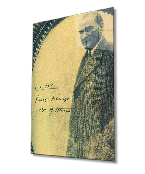 Atatürk Dekoratif ve Modern Cam Tablo ürün görseli