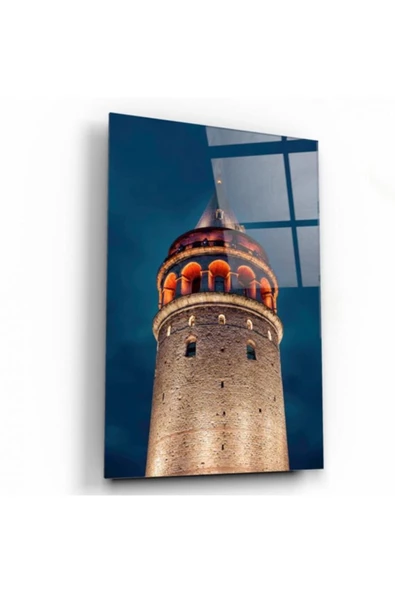 Galata Kulesi Dekoratif ve Modern Cam Tablo