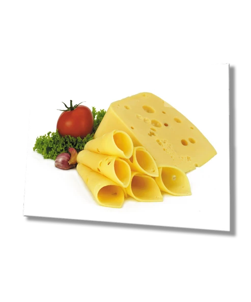 Peynir Mutfak Dekoratif ve Modern Cam Tablo    Cheese Kitchen