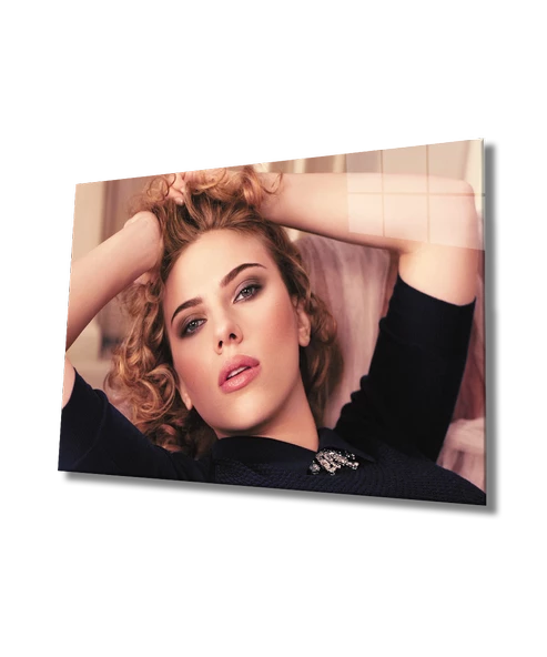 Kadınlar Broş Dekoratif ve Modern Cam Tablo Women Brooch