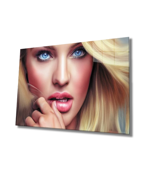 Kadınlar Dekoratif ve Modern Cam Tablo Women