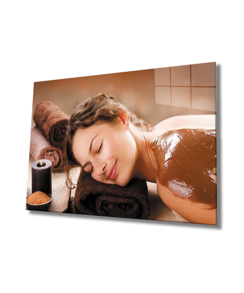 Kadınlar Masaj Spa Dekoratif ve Modern Cam Tablo  ,Women Massage Spa