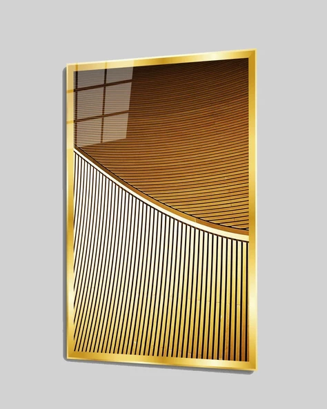 Soyut Dekoratif ve Modern Cam Tablo