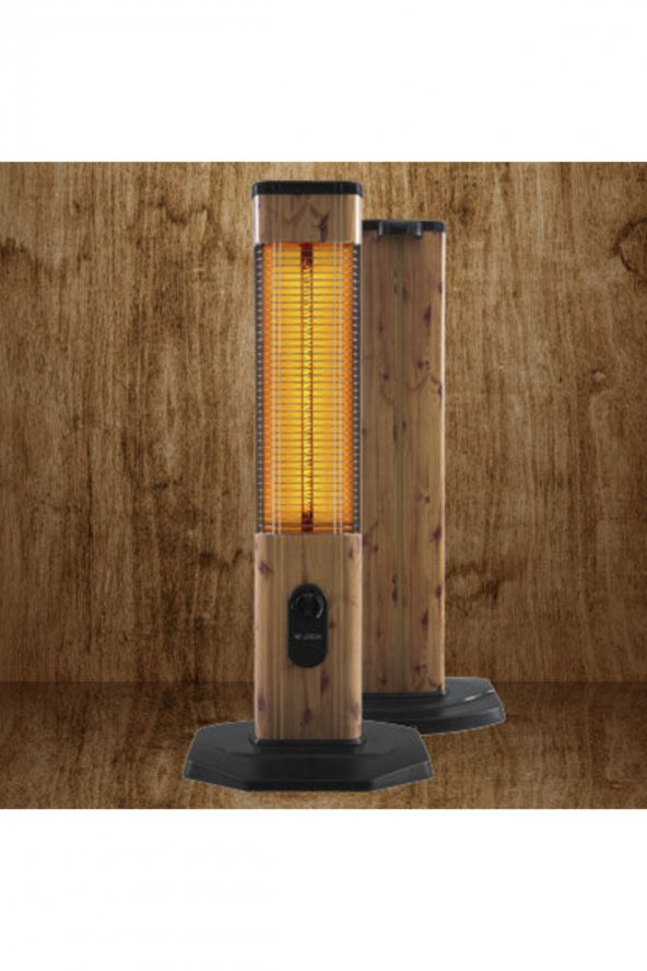 Luxeva Lxv 2000-VR 2000W Dikey Karbon Infrared Ufo  Isıtıcı LXV-2000-VR-WOOD - 2