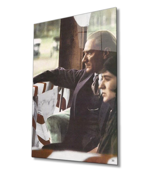 Atatürk Dekoratif ve Modern Cam Tablo ürün görseli