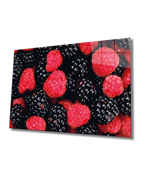 Dut Dekoratif ve Modern Cam Tablo Mulberry Wall Hanging - Resim 2