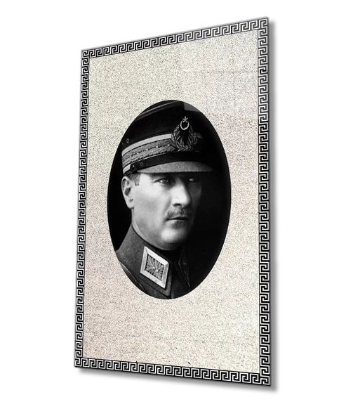 Çerçeveli Atatürk Dekoratif ve Modern Cam Tablo ürün görseli