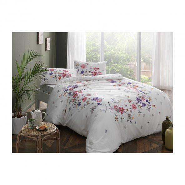 Taç Ranforce Tek Kişilik Nevresim Takımı Madonna Pembe