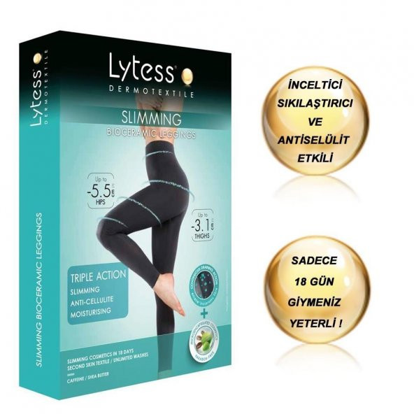 Lytess Slimming Bioceramic Legging (S-M)- İnceltici ve Sıkılaştırıcı Etkili Uzun Tayt