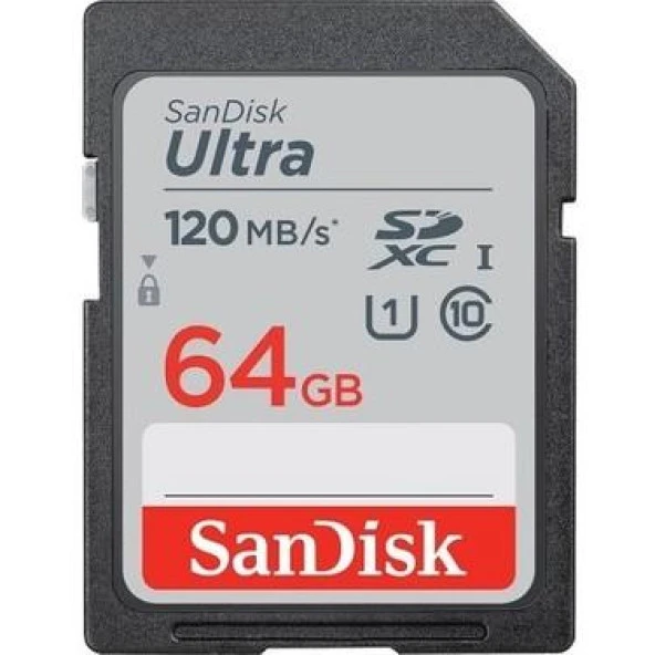 Sandisk 64GB SD Ultra 120MB/s SDXC Hafıza Kartı SDSDUN4-064G-GN6IN