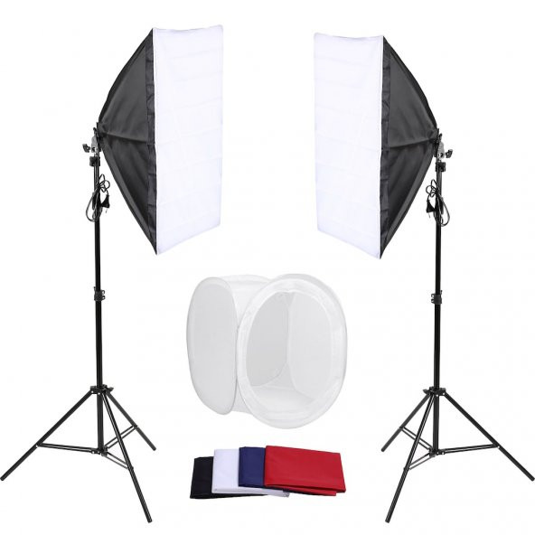 Ürün Çekim Çadırı Professional Kit 60x60 Çadır MİNİ STÜDYO