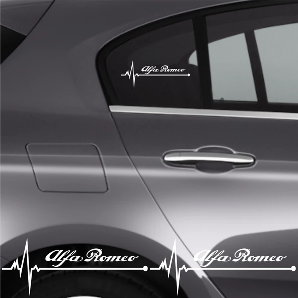 Alfa Romeo Brera İçin Uyumlu Aksesuar Oto Ritim Sticker 2 Adet 20*9 Cm