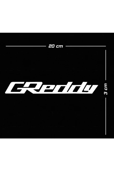 Greddy Oto Sticker Beyaz