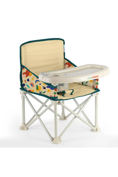 Minimono Plus Portatif Katlanır Mama Sandalyesi Bej